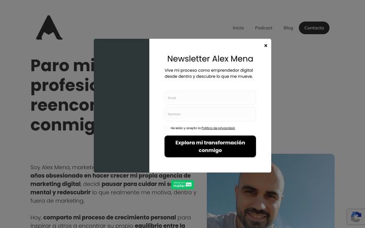 Screenshot of alexmena.net