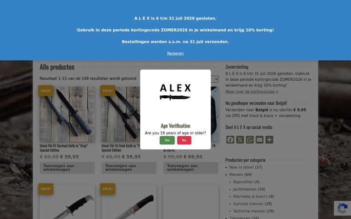 Screenshot of alexmessen.nl