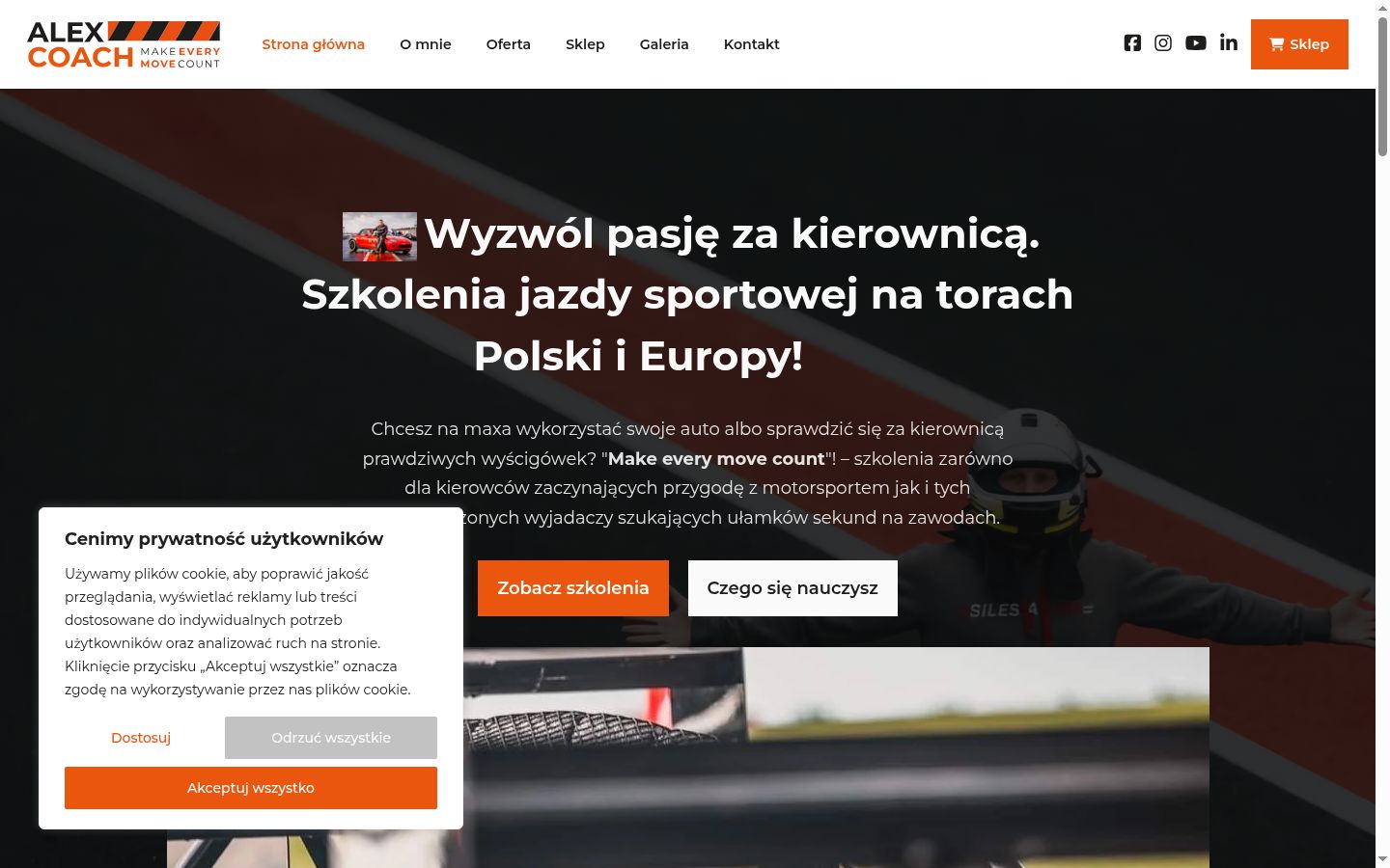 Sutikimo reklamjuostės, rodytos prieš bet kokią sąveiką, ekrano kopija