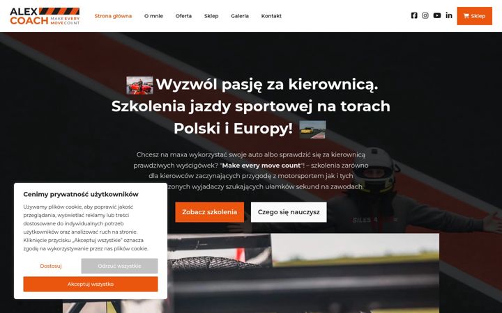 Ekrano kopija alexmotorsport.pl