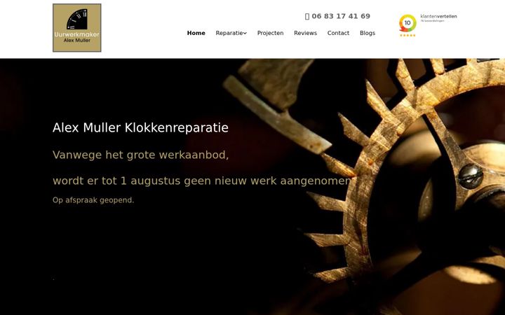 alexmullerklokkenreparatie.nl