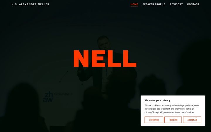 Screenshot of alexnelles.com