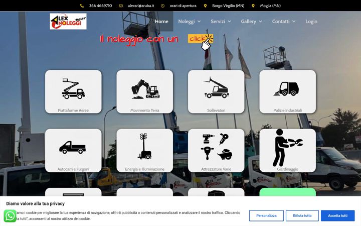 Screenshot of alexnoleggi.net