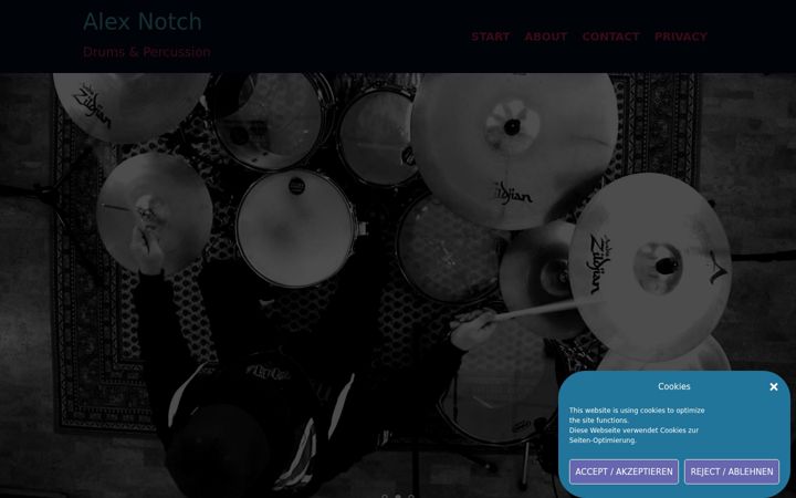Screenshot of alexnotch.com