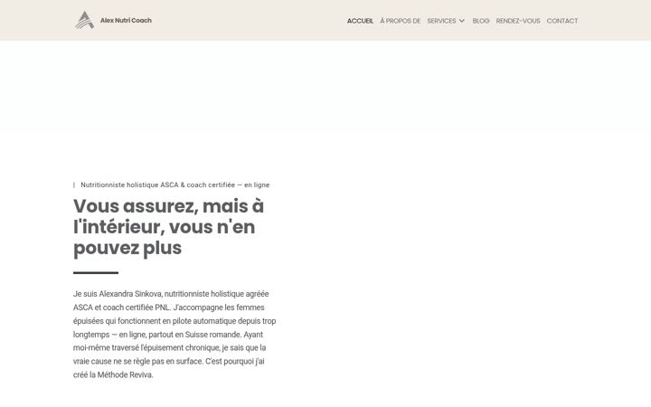 Screenshot of alexnutricoach.ch