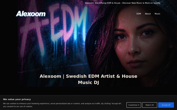 Captură de ecran a alexoom.com