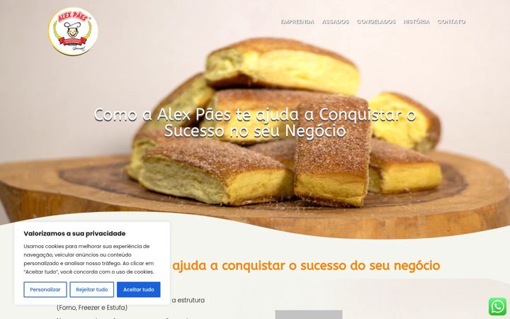 Ekrānuzņēmums no alexpaes.com.br