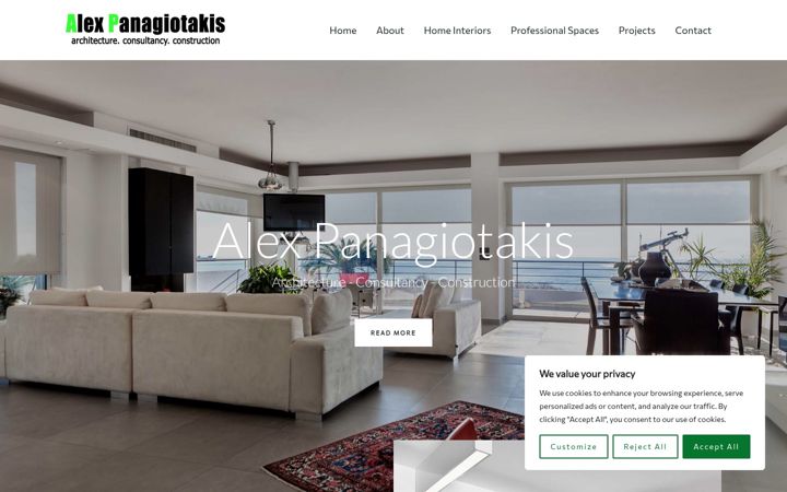 Screenshot of alexpanagiotakis.gr