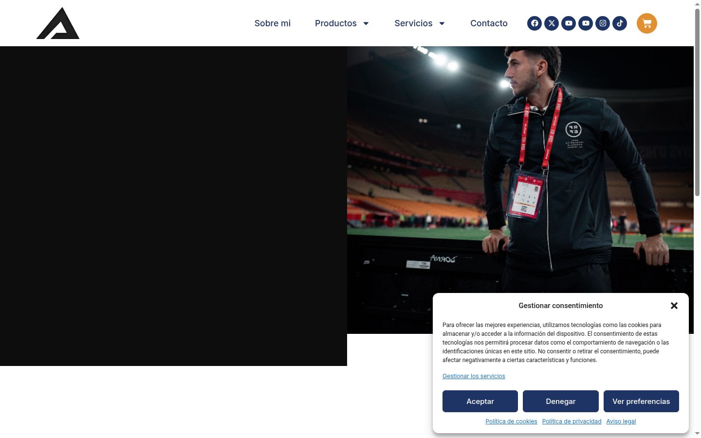 Screenshot tal-banner tal-kunsens muri qabel kwalunkwe interazzjoni