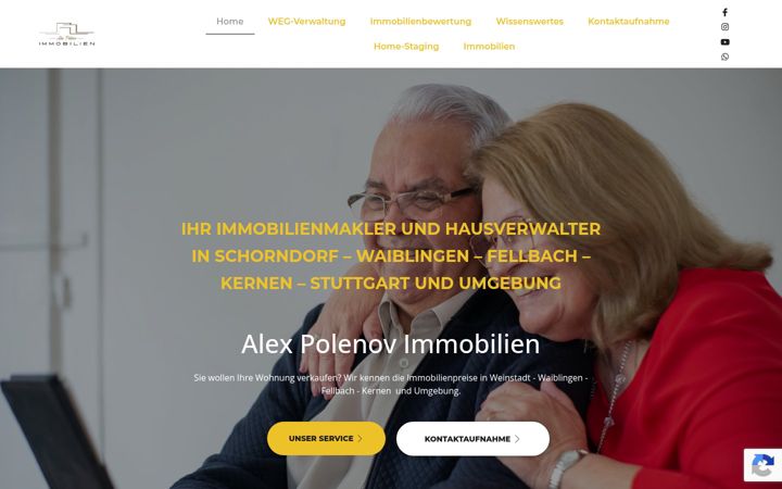 Screenshot of alexpolenov-immobilien.de