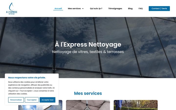 Screenshot of alexpressnettoyage.fr