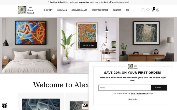 Screenshot of alexqueral.com