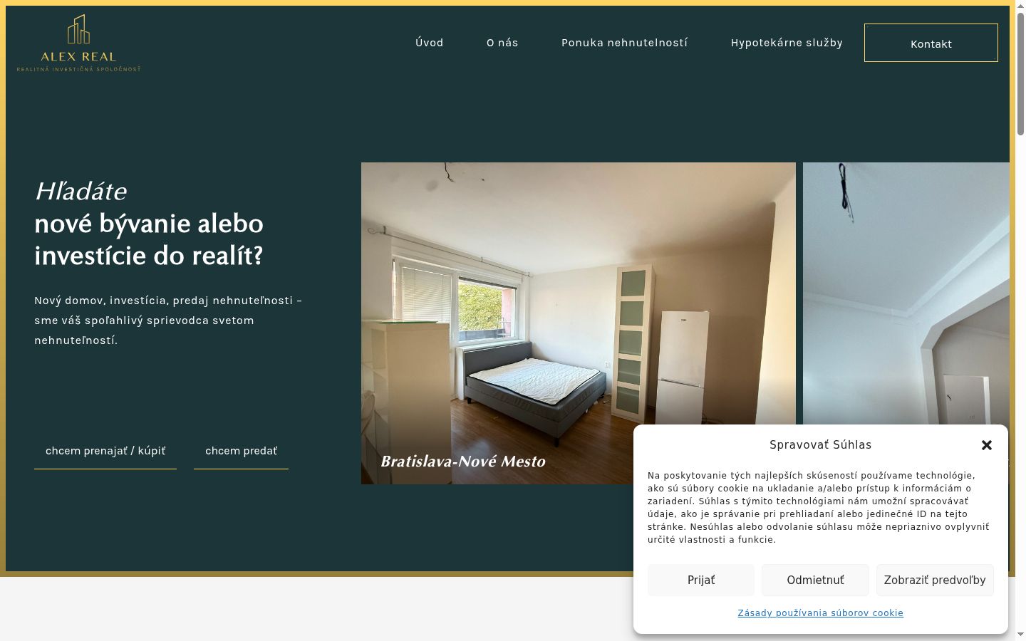 Ekrānuzņēmums ar piekrišanas baneri, kas tika rādīts pirms jebkādas mijiedarbības