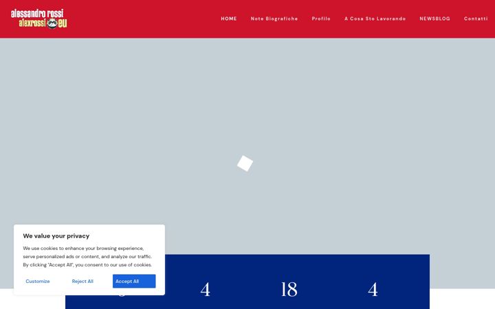 Screenshot of alexrossi.eu