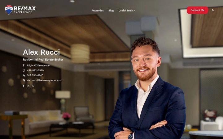 Screenshot of alexrucci.ca