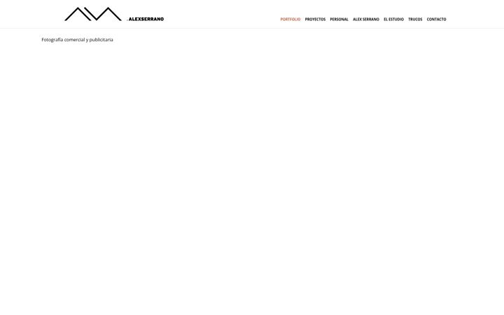 Skärmbild av alexserranoestudio.com