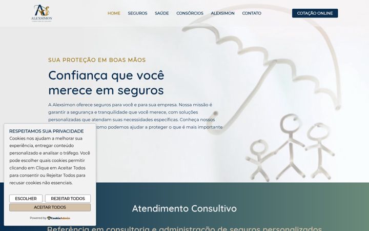 Screenshot of alexsimon.com.br