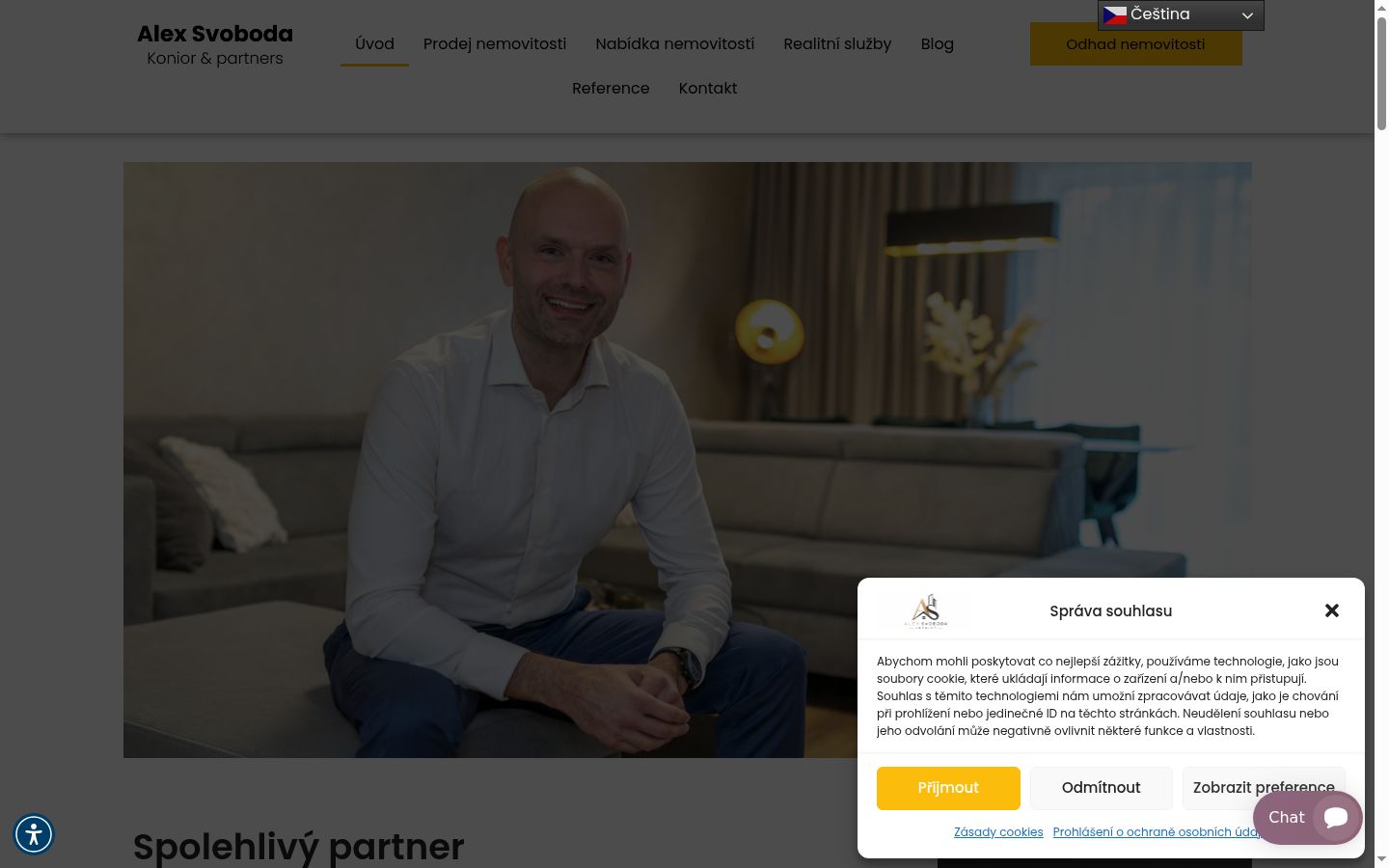 Sutikimo reklamjuostės, rodytos prieš bet kokią sąveiką, ekrano kopija