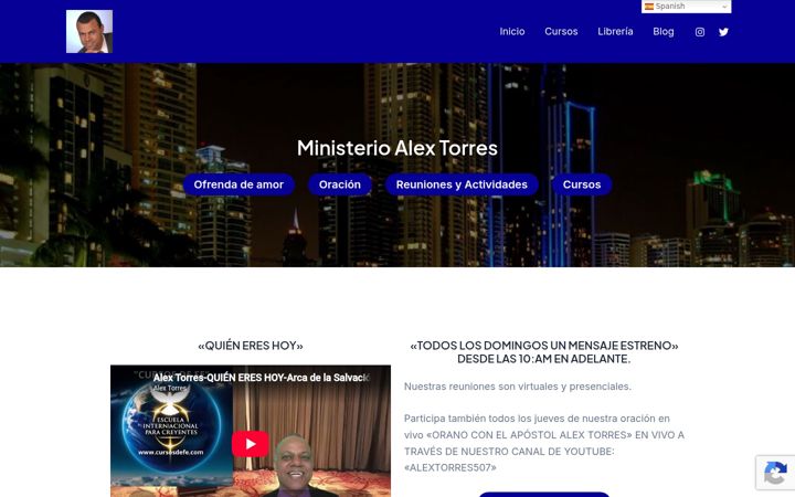 Screenshot von alextorres.org