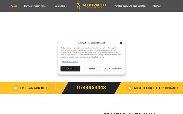 Screenshot of alextrac.eu
