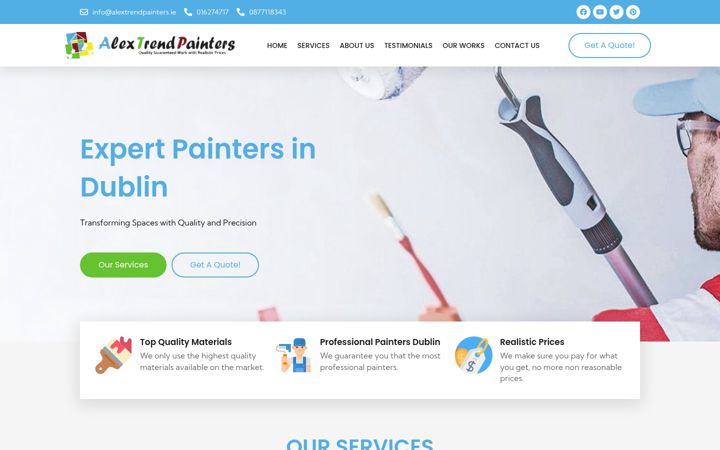 Screenshot of alextrendpainters.ie