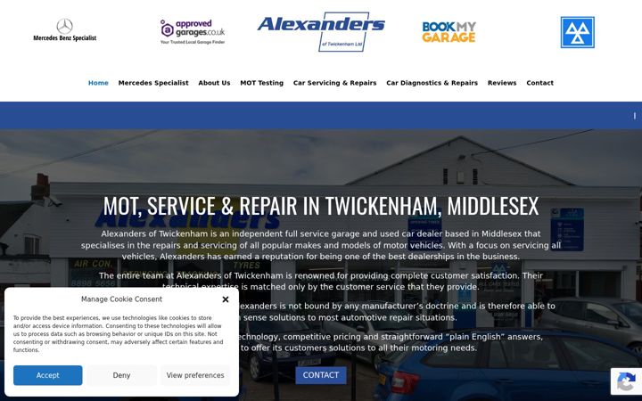Screenshot of alextwick.co.uk