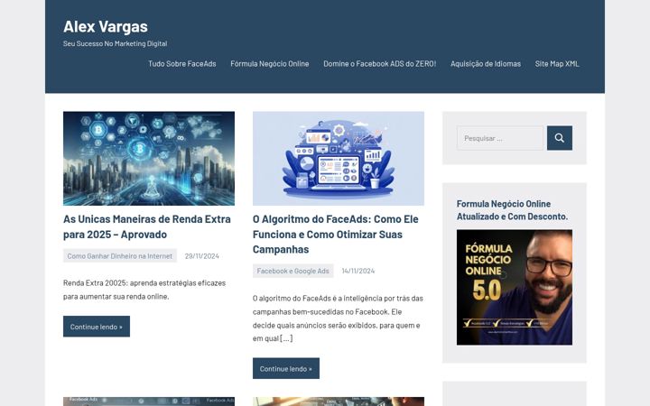 Screenshot of alexvargas.net