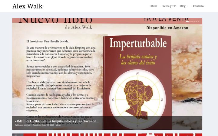 Screenshot of alexwalk.com