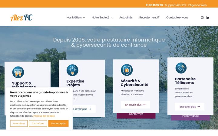 Captură de ecran a alezpc.com