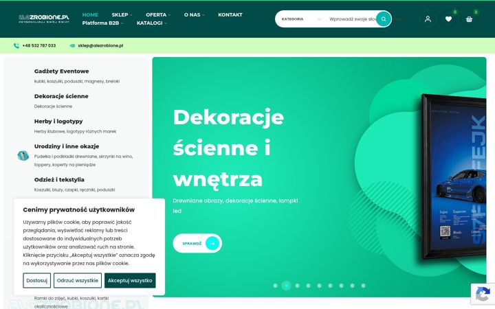 Captură de ecran a alezrobione.pl