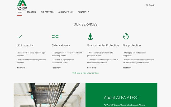 Captură de ecran a alfa-atest.al