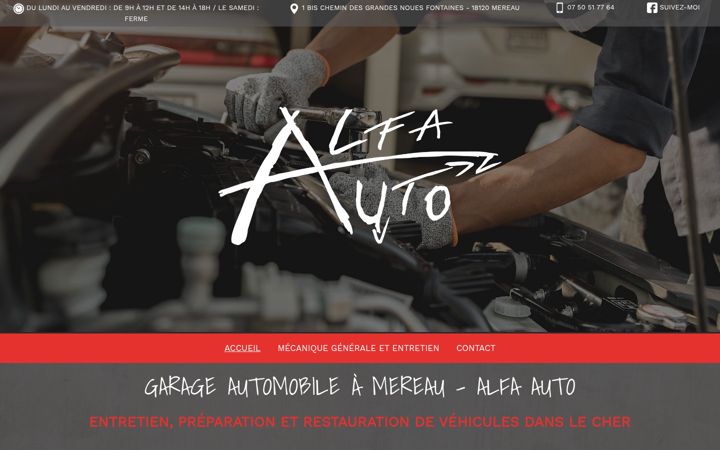 Screenshot of alfa-auto.fr