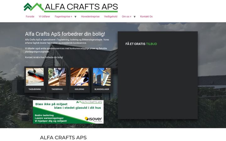 Screenshot of alfa-crafts.dk