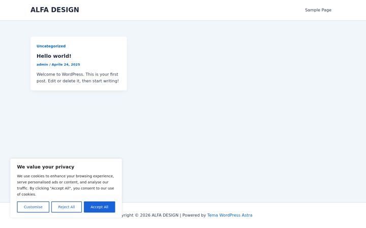 Screenshot of alfa-design.eu