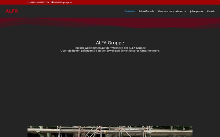 Zrzut ekranu alfa-gruppe.eu