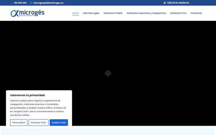 Screenshot of alfa-microges.es