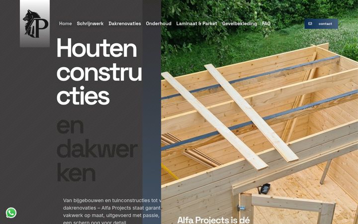 Screenshot of alfa-projects.be