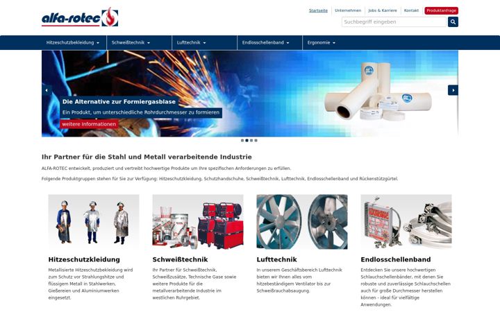 Screenshot of alfa-rotec.de