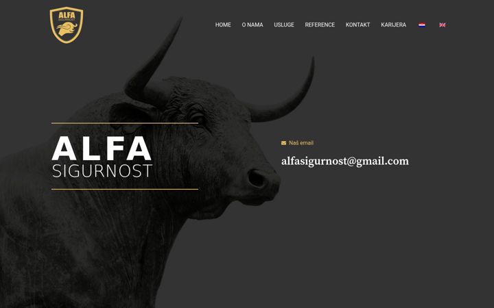 Екранна снимка на alfa-sigurnost.com