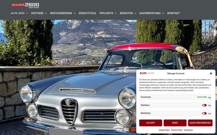 Screenshot of alfa2600.com