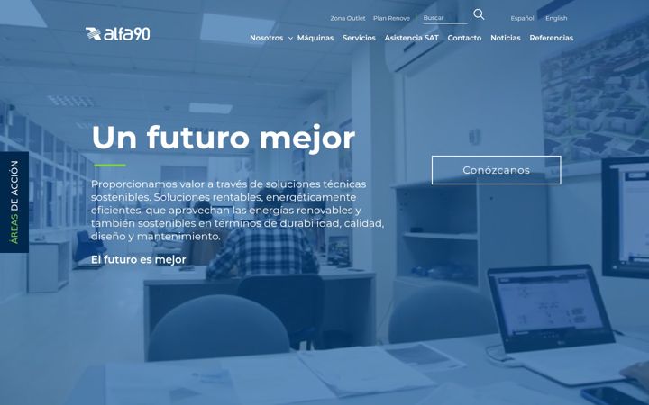 Screenshot of alfa90.com