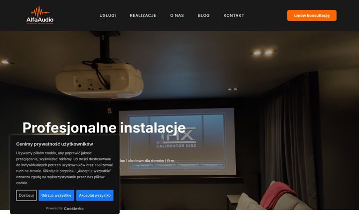 Screenshot of alfaaudio.pl