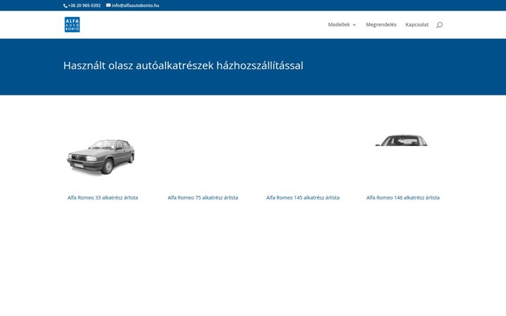 Screenshot of alfaautobonto.hu