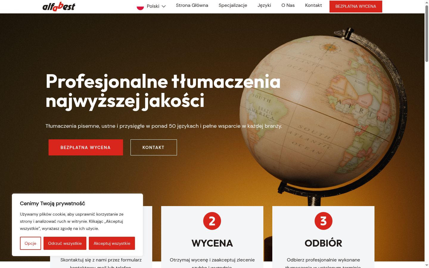 Snímek obrazovky baneru souhlasu zobrazeného před jakoukoli interakcí