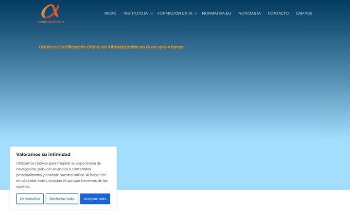 Screenshot di alfabetizacion-ia.com