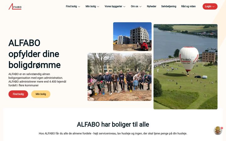 Screenshot of alfabo.dk