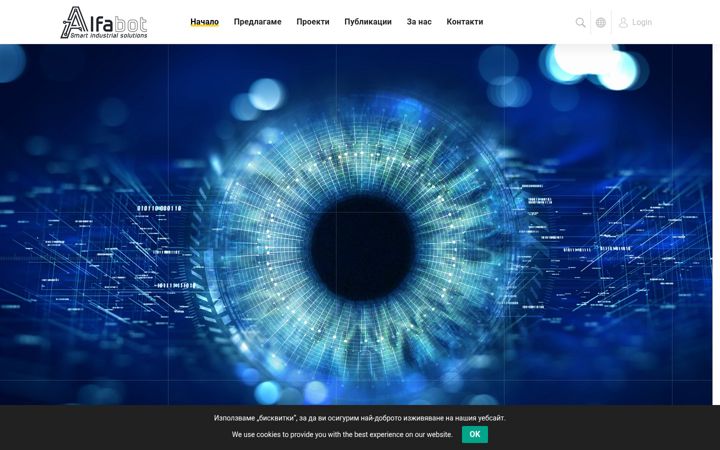 Screenshot of alfabot.eu