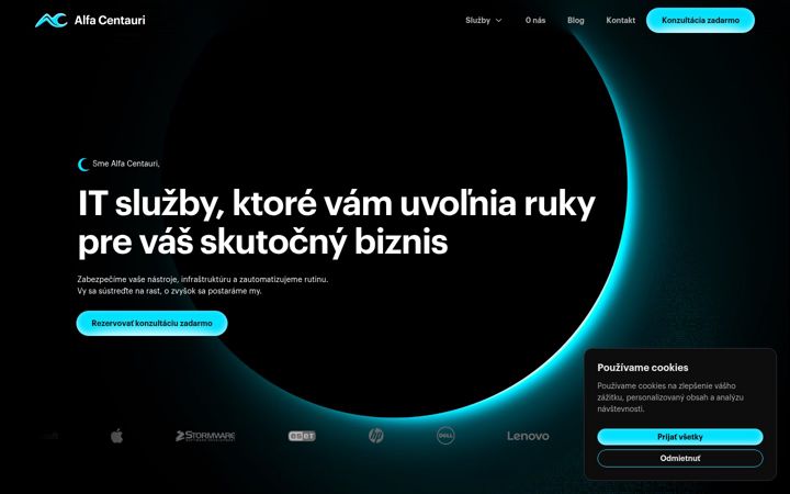 Screenshot του alfac.sk