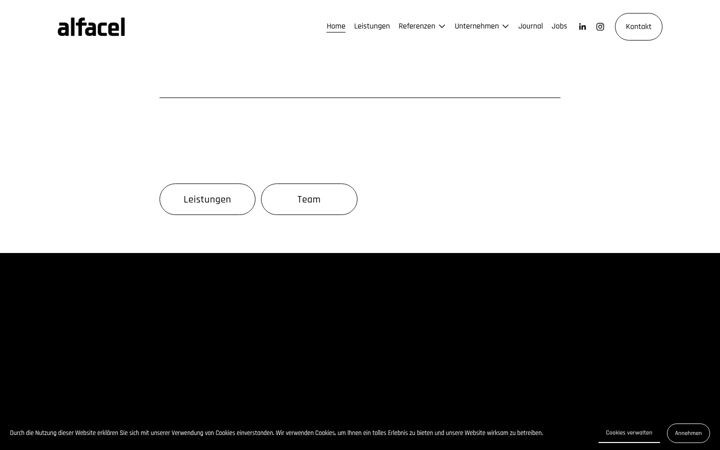 Screenshot of alfacel.ch