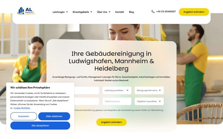 Screenshot of alfacilitymanagement.de